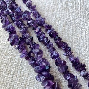 Real amethyst necklace